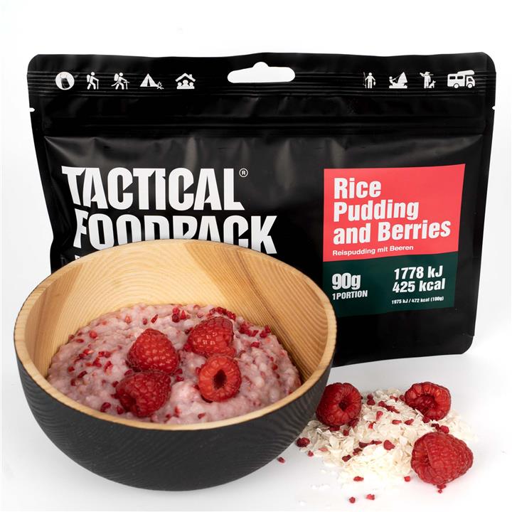 Rice Pudding and Berries 90g (Πουτίγκα ρυζιού και Σμέουρα)