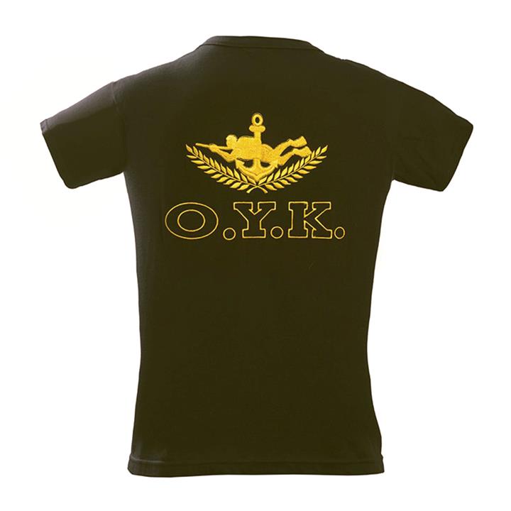 Μπλουζάκι Ο.Υ.Κ. (Σήμα) σε χρώματα λαδί