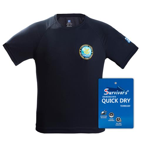 Μπλουζάκι Τ-Shirt Quick Dry Survivors μονόχρωμο S-XXL Λιμενικού