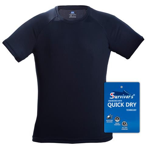 Μπλουζάκι Τ-Shirt Quick Dry Survivors μονόχρωμο S - XXL