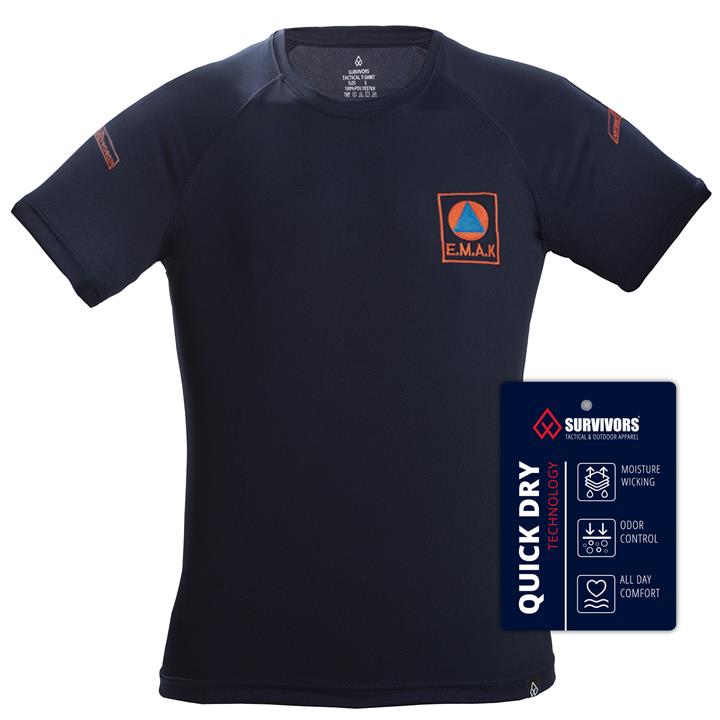 Μπλουζάκι T-Shirt Quick Dry με κέντημα ΕΜΑΚ