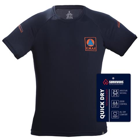 Μπλουζάκι T-Shirt Quick Dry με κέντημα ΕΜΑΚ