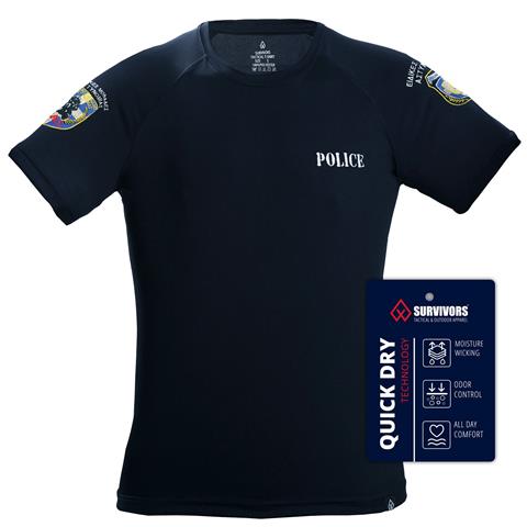 Μπλουζάκι T-Shirt Quick Dry με κέντημα ΔΙΑΣ Μπλε