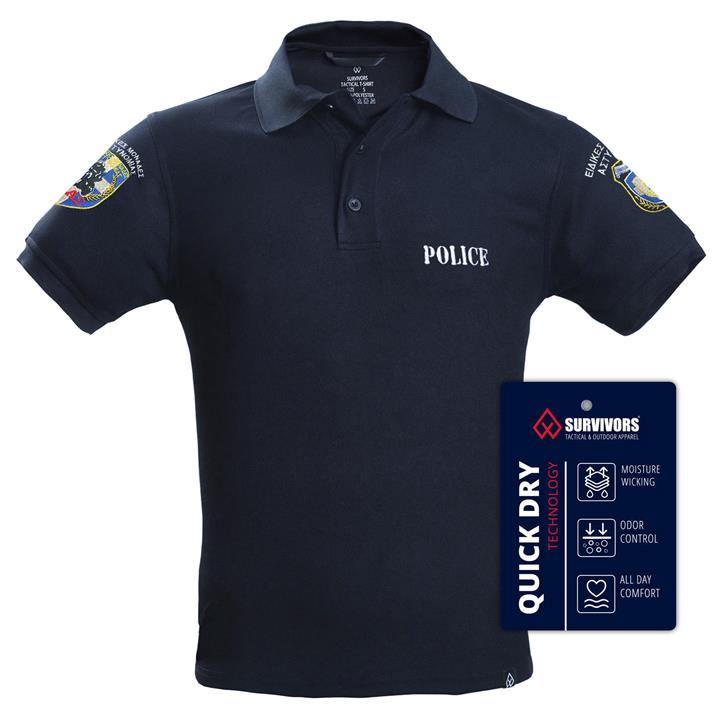 Μπλουζάκι Polo Quick Dry με κέντημα ΔΙΑΣ Μπλε