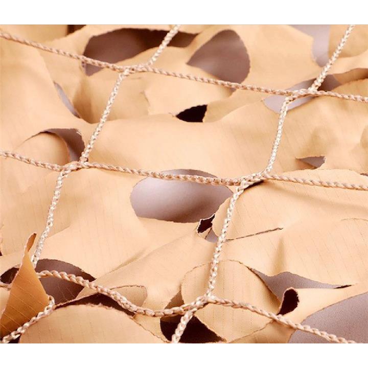 Δίχτυα Ενισχυμένης Σκίασης με αρτάνι διαστάσεις 4 x 10 Ερήμου (Μπεζ, Καφέ)