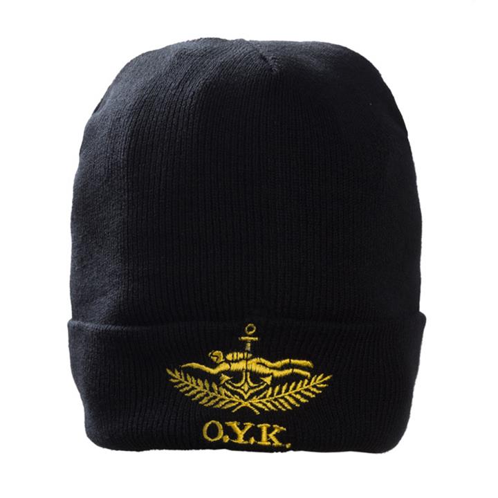 Σκούφος μαύρο με κέντημα Ο.Υ.Κ.