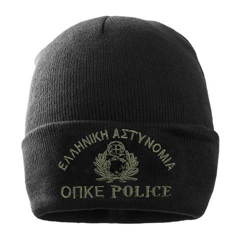 Σκούφος διπλός Μαύρος με κέντημα ΟΠΚΕ Αστυνομίας