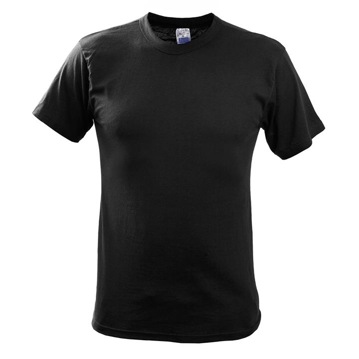 Μπλουζάκι μονόχρωμο κοντομάνικο επιχειρησιακό 3XL - 4XL Μαύρο