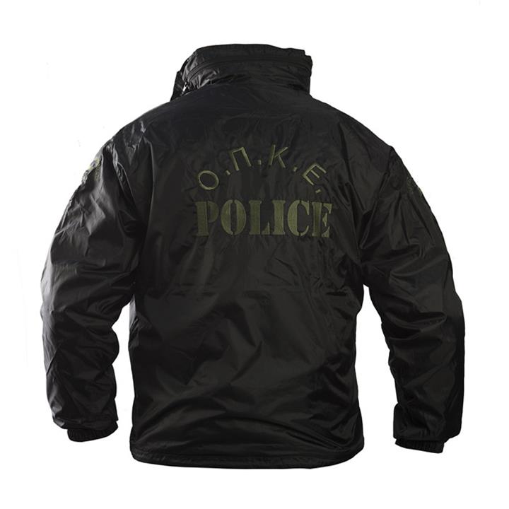 Αντιανεμικό με κέντημα (Ο.Π.Κ.Ε., Ε.Κ.Α.Μ.) Mαύρο