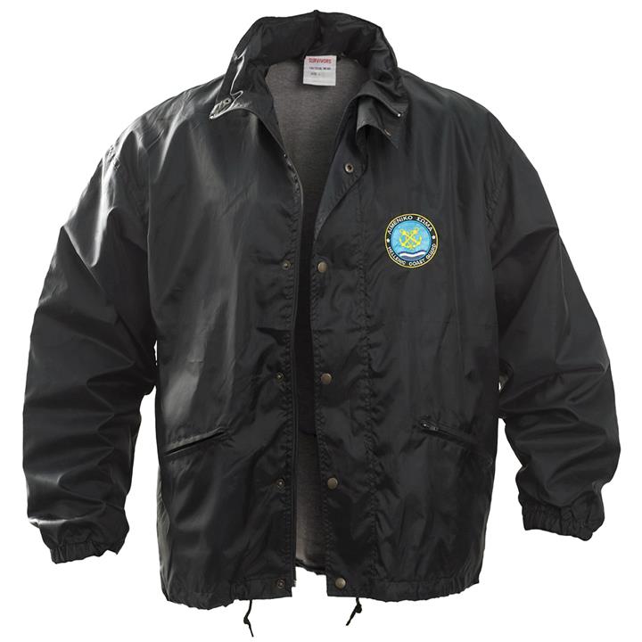 Αντιανεμικό με κέντημα Λιμενικού (Μαύρο)