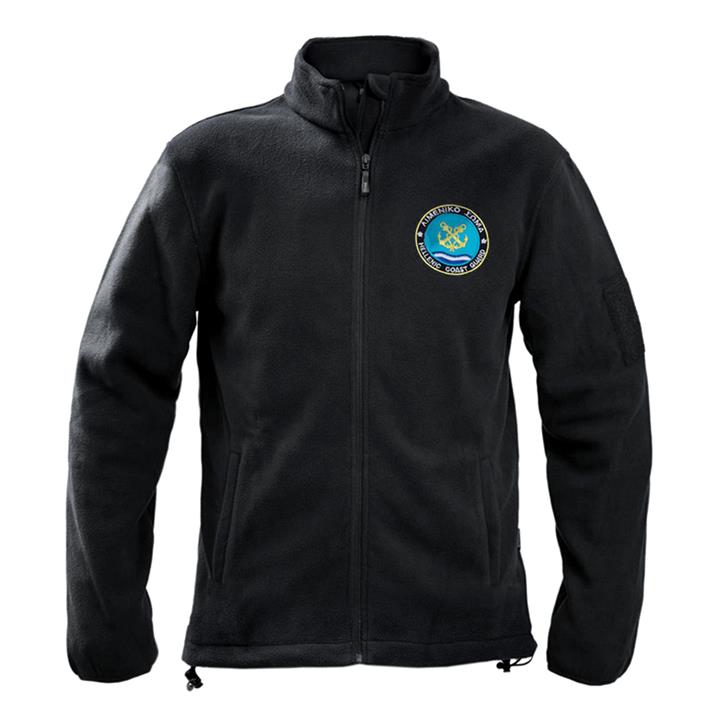 Ζακετα fleece Survivors με κέντημα Λιμενικού (Mαύρη)