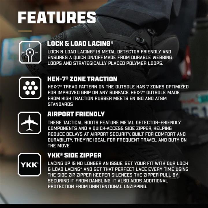 Brigade 8 Side Zip Condor (Μαύρο)