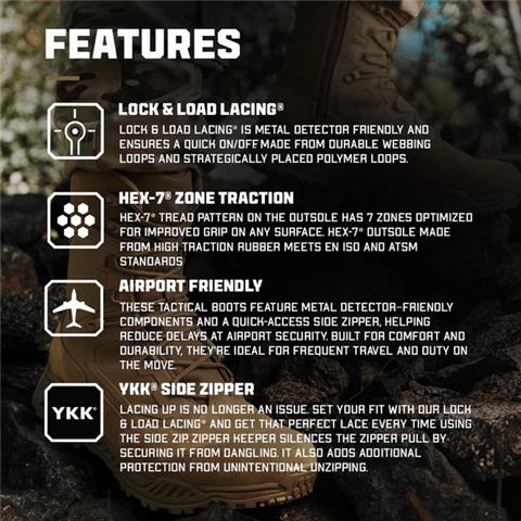 Brigade 8 Side Zip Condor (Coyote Brown)