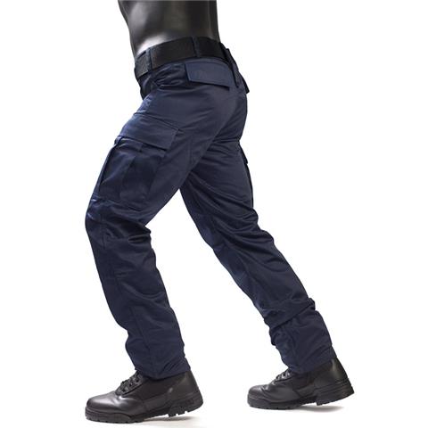 Παντελόνι επιχειρησιακό καμπαρτίνα Μπλε