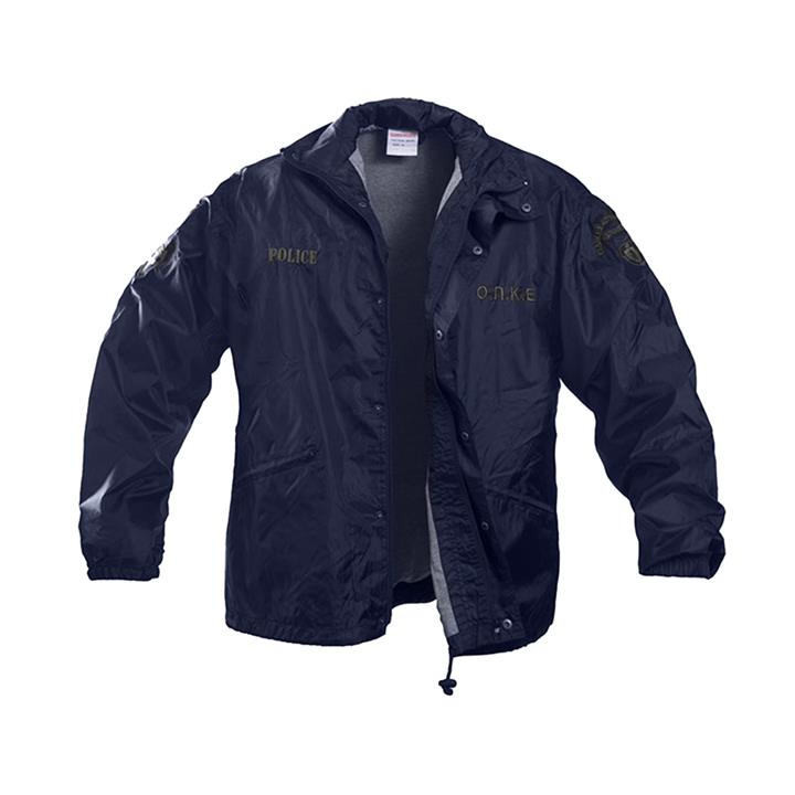 Αντιανεμικό με κέντημα (Ο.Π.Κ.Ε., Ε.Κ.Α.Μ.) Mπλε