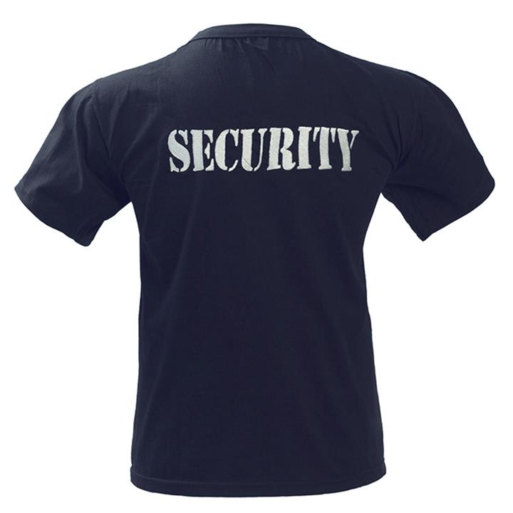 Μπλουζάκι μακό με κέντημα SECURITY Μπλε