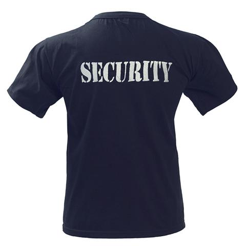 Μπλουζάκι μακό με κέντημα SECURITY Μπλε