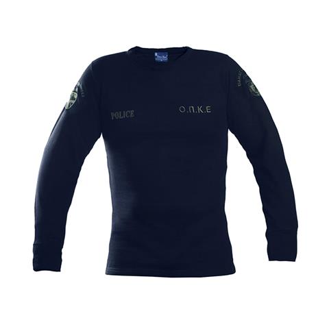 Φούτερ βαμβακερό 100% με λάστιχο και με κέντημα (Ο.Π.Κ.Ε., Ε.Κ.Α.Μ., ΔΙΑΣ , ΔΕΛΤΑ) μπλε